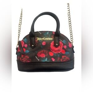 Juicy Couture Floral Mini Bag with Gold Chain